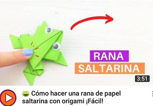 🐸🔥¿Cómo hacer una rana de papel saltarina? ¡Fácil! -