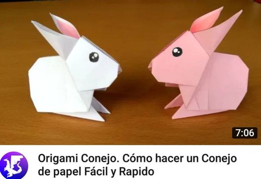 🐇¿Cómo hacer un conejo de papel facil - 🔥YouTube🔥