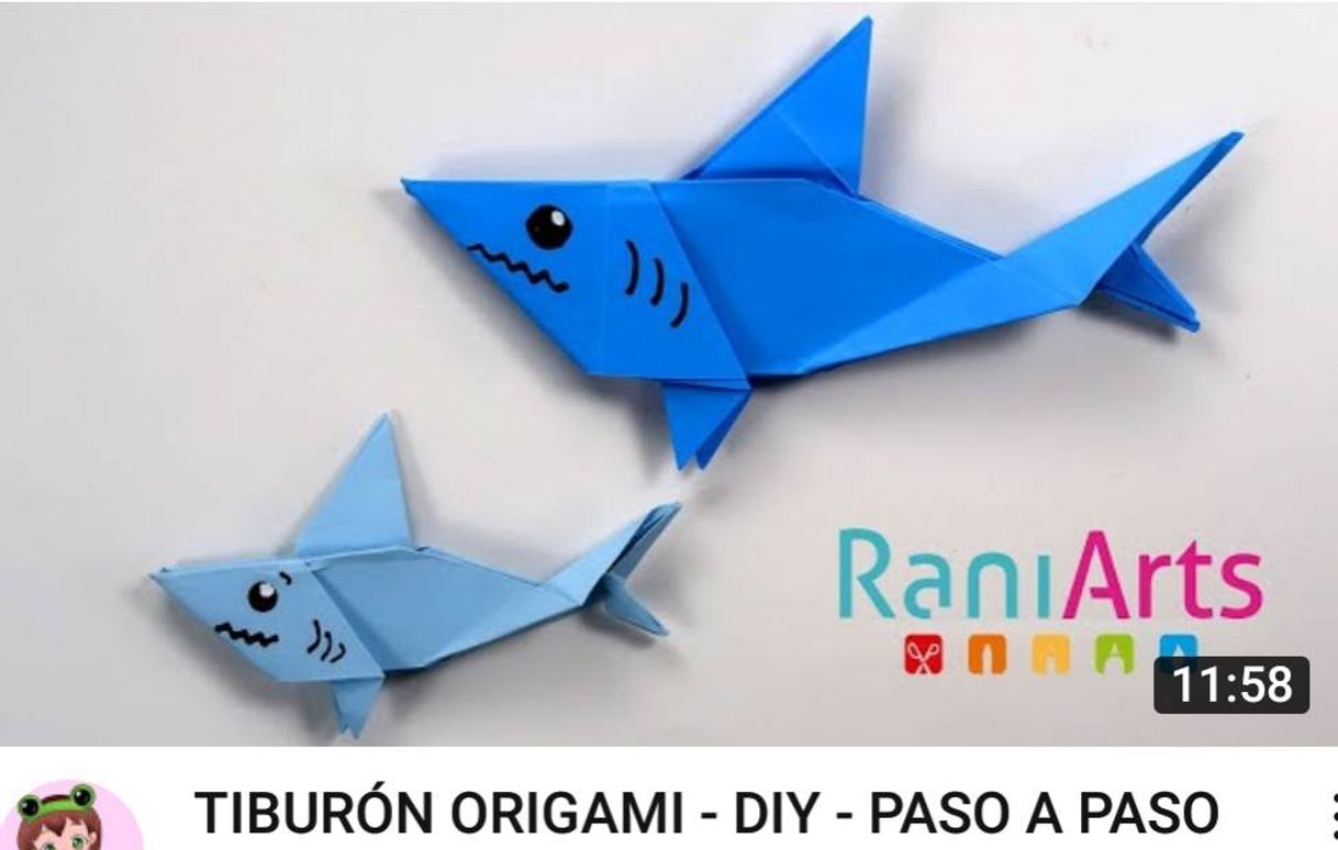 Moda TIBURÓN ORIGAMI - DIY - PASO A PASO - YouTube