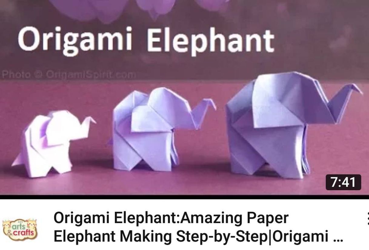 Social 🐘🔥Elefante de ORIGAMI🔥🐘