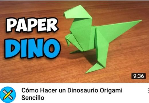 🐉🔥DINOSAURIO DE ORIGAMI🔥🐲