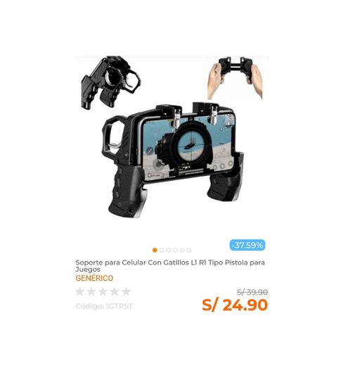 🔥Soporte para Celular Con Gatillos L1 R1 Tipo Pistola 🔥