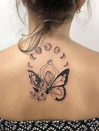 Tattoo com borboleta 