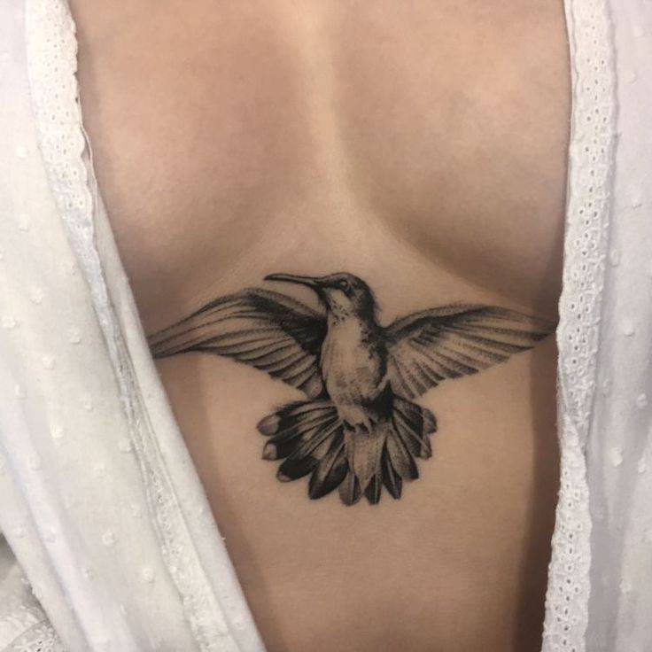 Fashion Tatuagem de beija-flor 