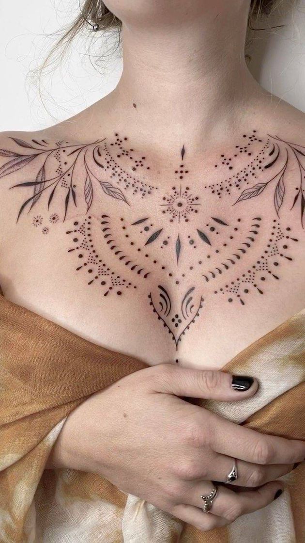 Fashion Tatuagem geométrica 