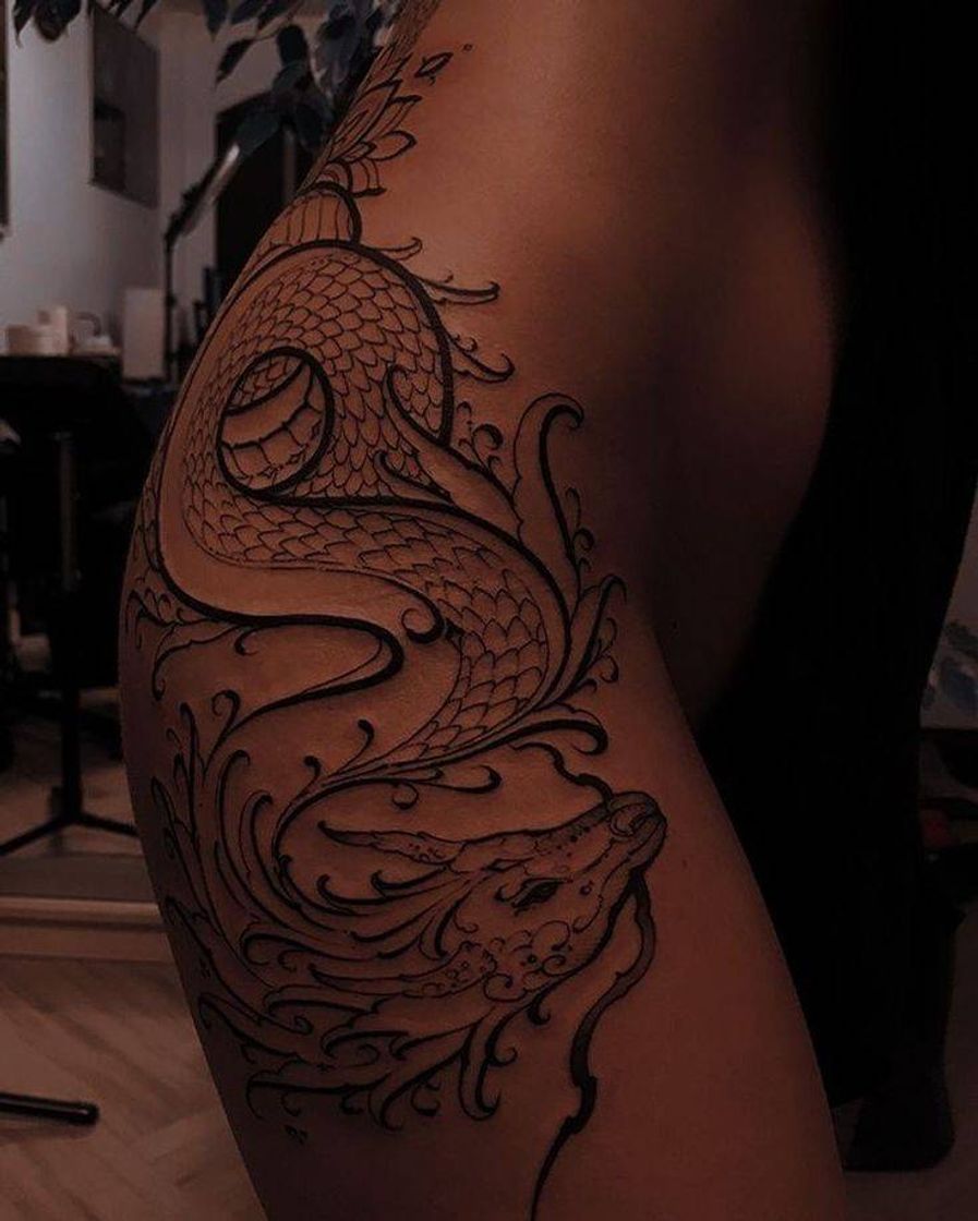 Fashion Dragon tattoo 