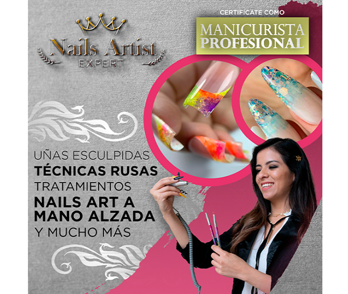 Fashion Curso Manicurista Profesional 'Nails Artist EXPERT'