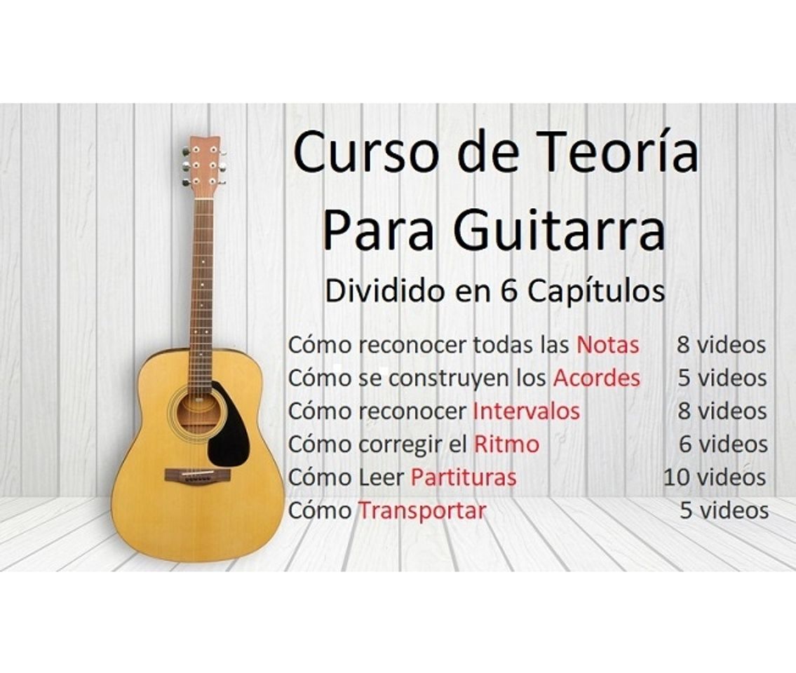 Fashion Curso de Teoría Para Guitarra. Mejora y Acelera tu Aprendizaje.