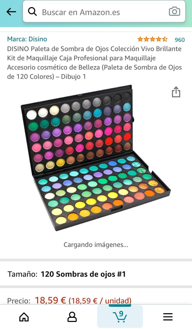 Moda Paleta de sombras