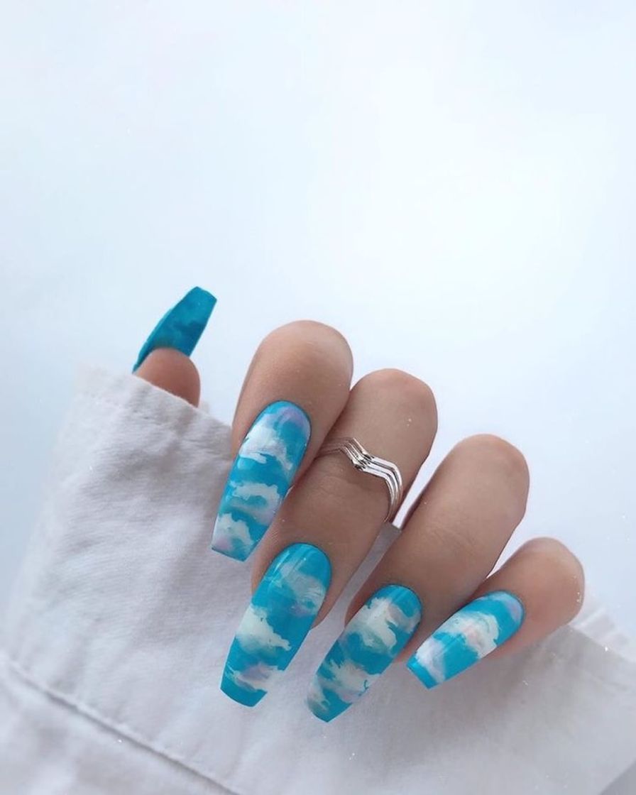 Moda Uñas Cielo 