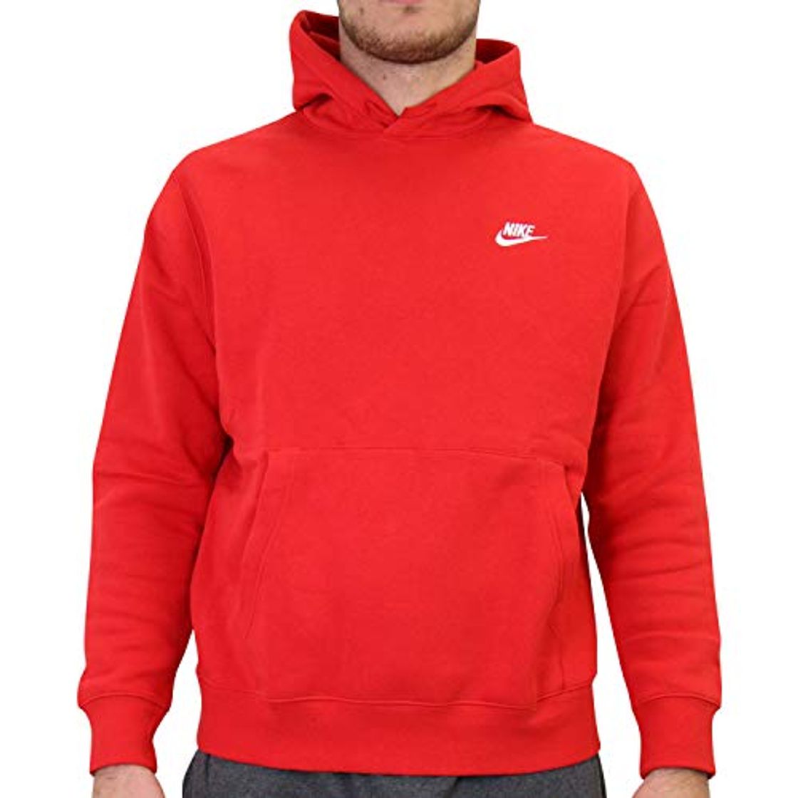 Product Nike M NSW Club Hoodie Po BB Sudadera, Hombre, University Red/University Red/