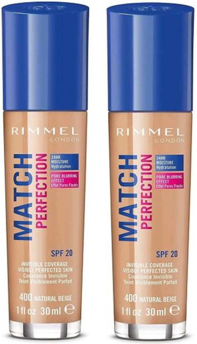 Beauty Rimmel London Match Perfection Foundation Base de Maquillaje Tono 400 Natural Beige