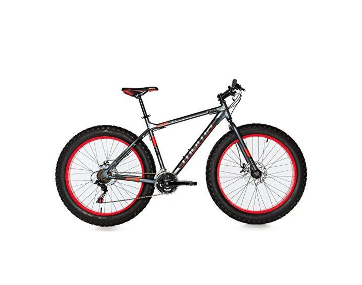 Social Moma Bikes Bicicleta Montaña  FAT 26"Alu, SHIMANO 21V, Doble Freno Disco.