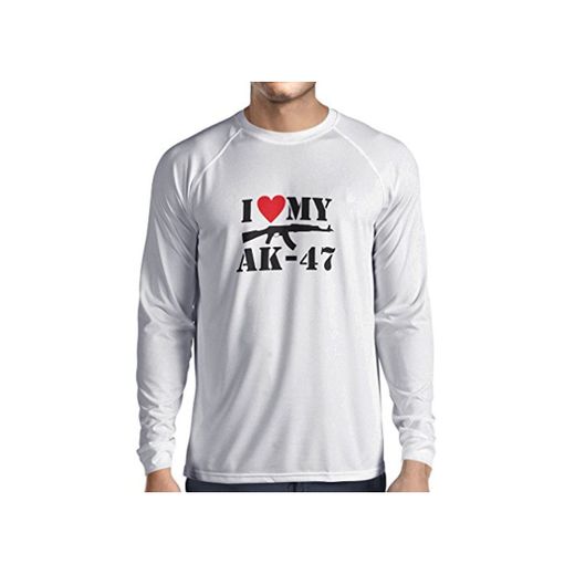 lepni.me Camiseta de Manga Larga para Hombre Me Encanta mi AK -