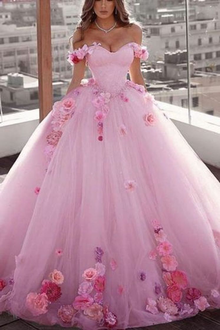 Belleza Vestido Lindo Rosa