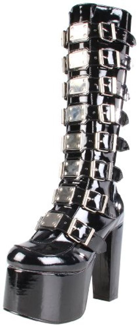 Moda Demonia - Botas mujer, color negro, talla 9 UK