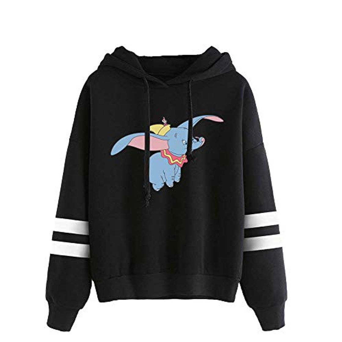 Fashion Csdwebn Dumbo Pullover Masculino y Femenino Pareja Estudiantes Encapuchados de Las Camisetas