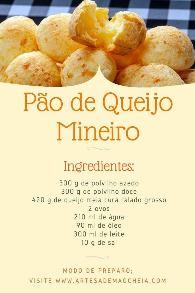 Moda Receita de pão de queijo 