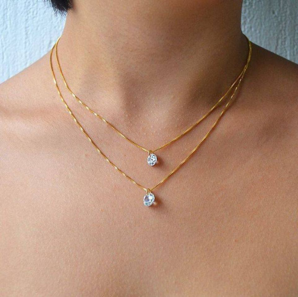 Social Colar duplo ponto de luz

