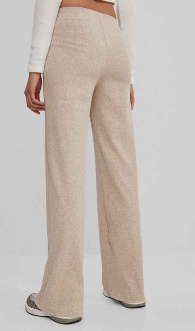 Moda Flare ribbed trousers