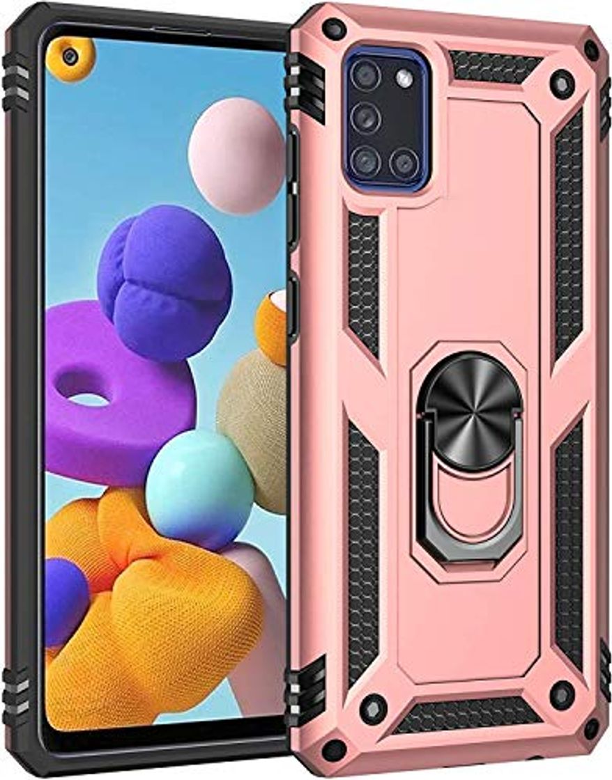 Moda Compatible con Galaxy A51, protección Galaxy A71, carcasa dura, armadura, soporte magnético