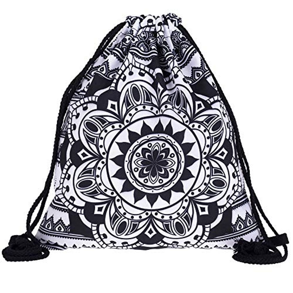 Moda PREMYO Bolsa de Cuerdas Saco de Gimnasio Deporte Mochila Mujer Hombre con Impresión Mandala Motivo Gracioso Práctico Cómodo Cordón Robusto