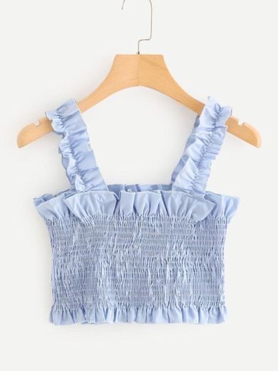 Azul Simples Boho Top