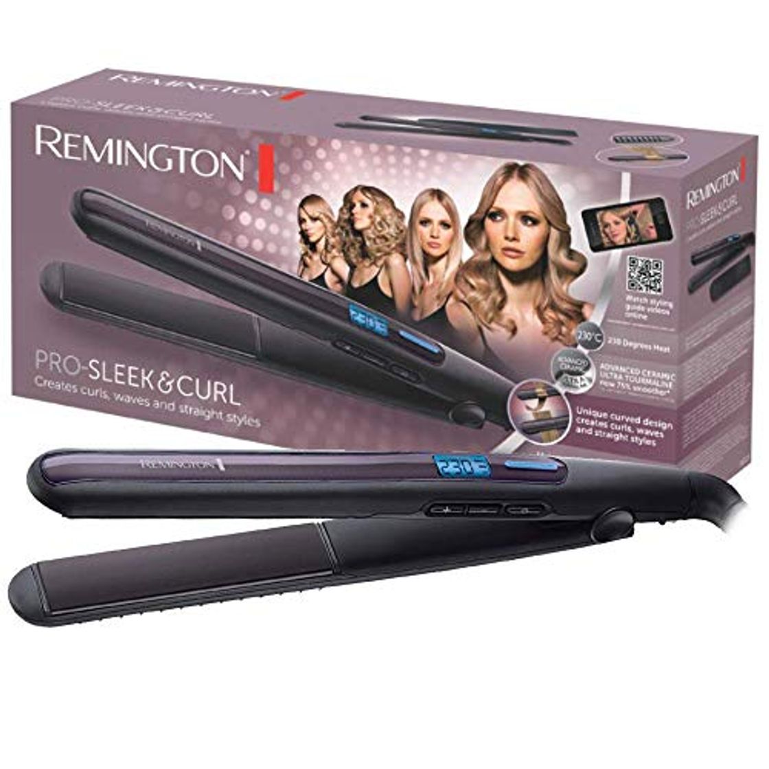 Productos Remington S6505 Pro Sleek & Curl - Plancha de Pelo