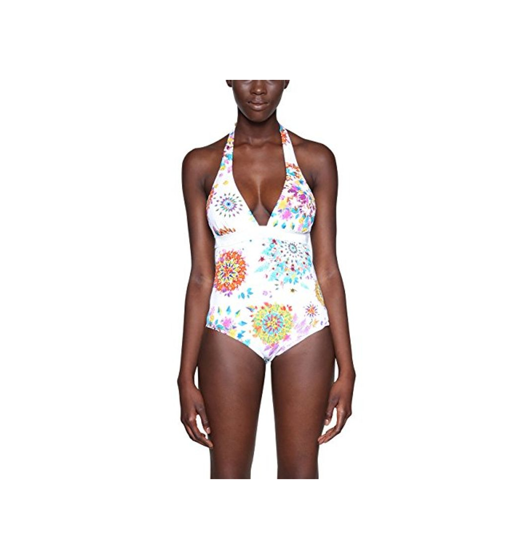 Fashion Desigual Biki_Turin Italy Trikini, Blanco