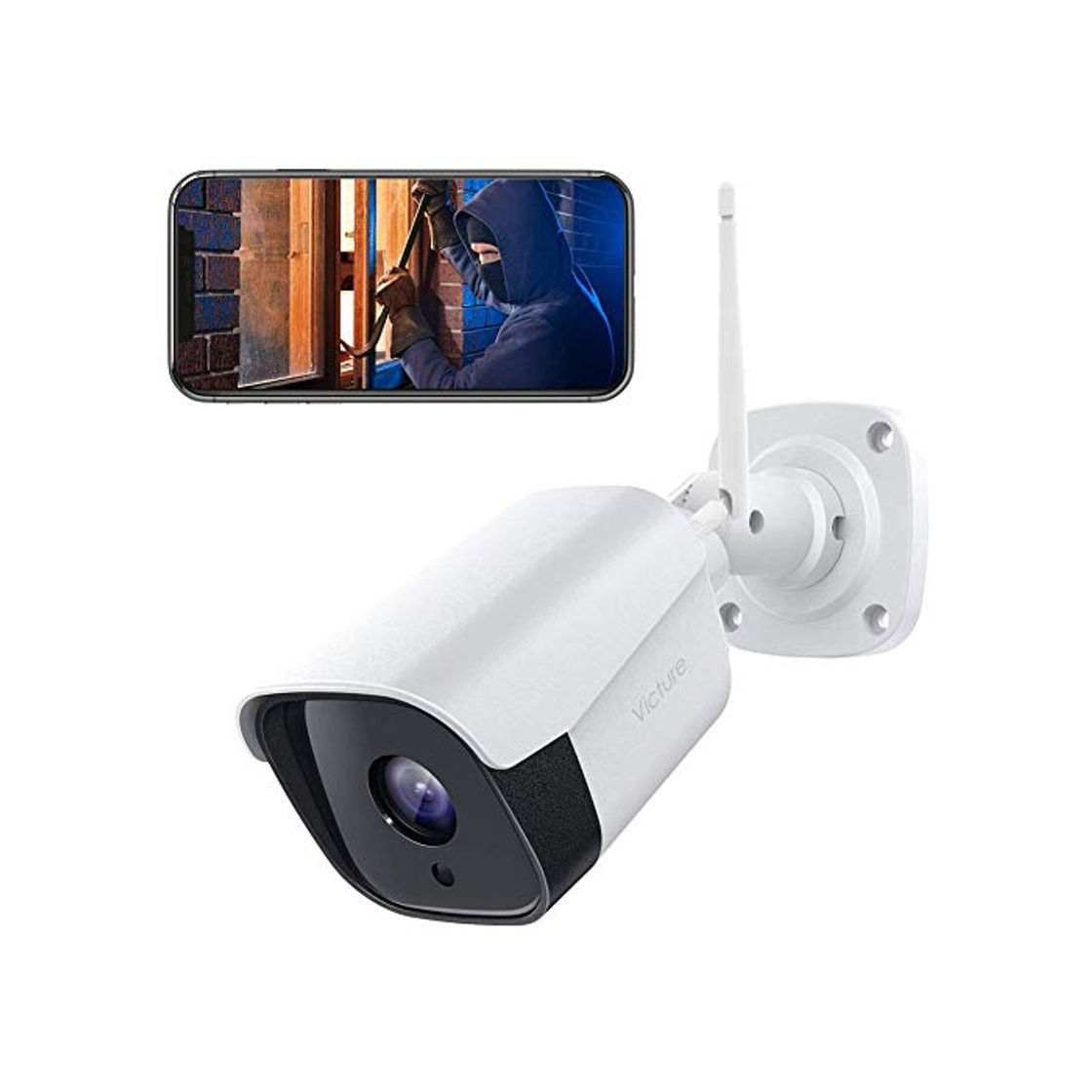 Product Victure FHD 1080P Caja Metálica Cámara IP de Vigilancia WiFi Exterior con