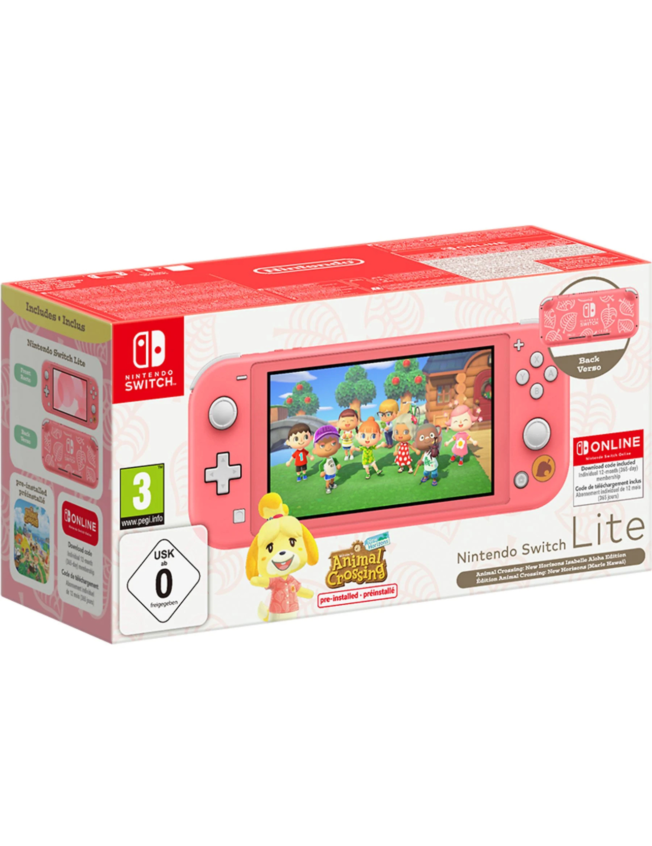 Producto Nintendo Switch Lite con Animal Crossing