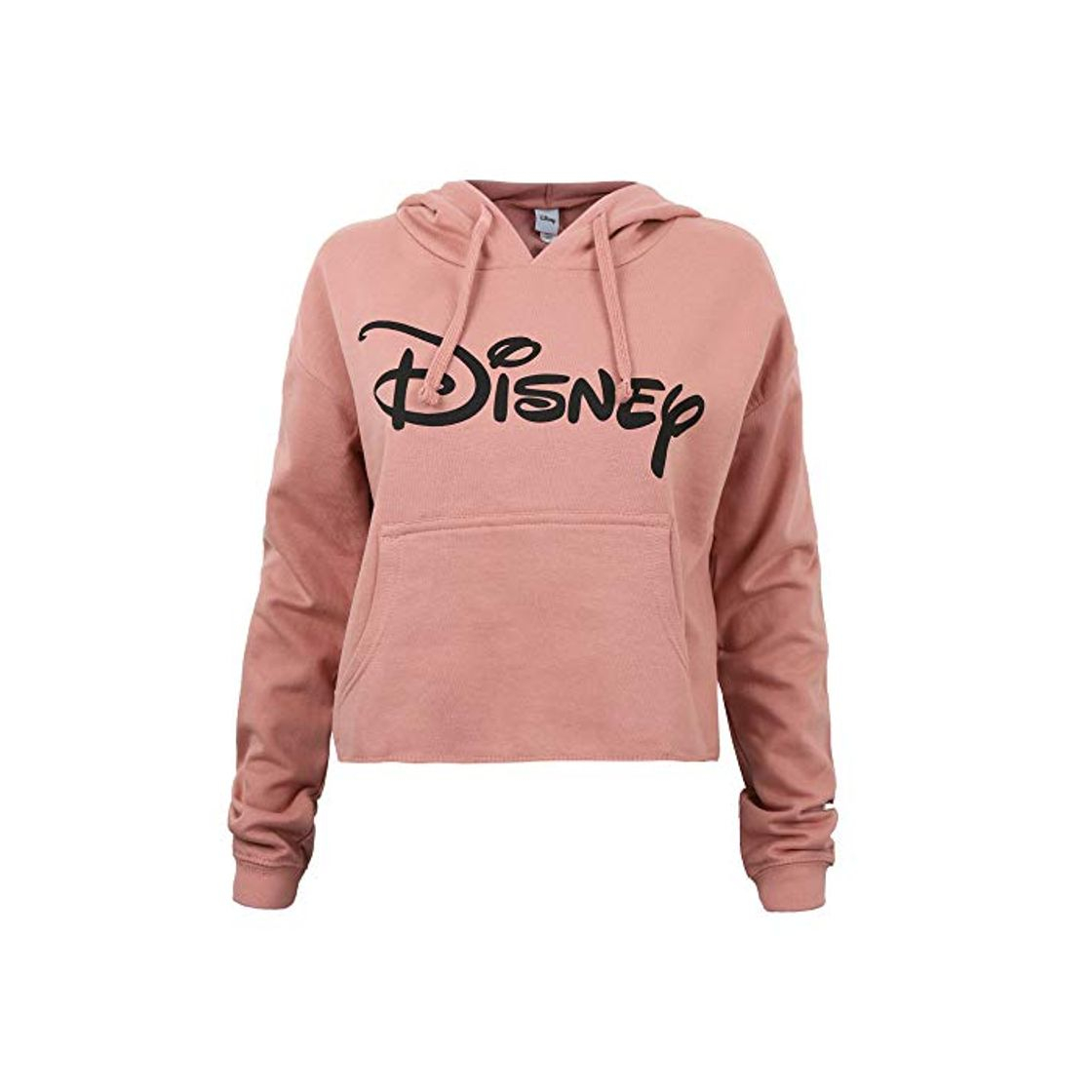 Moda Disney Plain Logo Cropped Hood Sudadera con Capucha