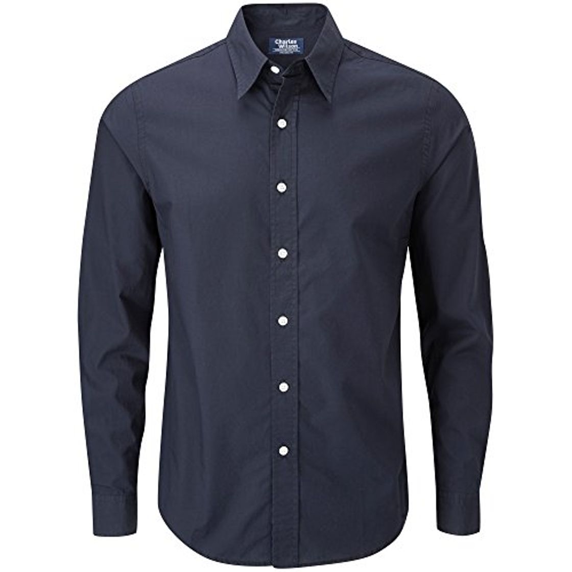 Social Charles Wilson Camisa Manga Larga Popelina Lisa para Hombre