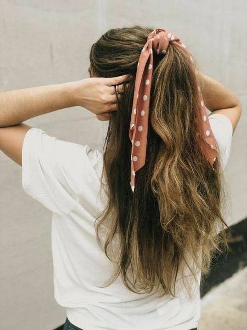 Moda penteado com lenço 🌸