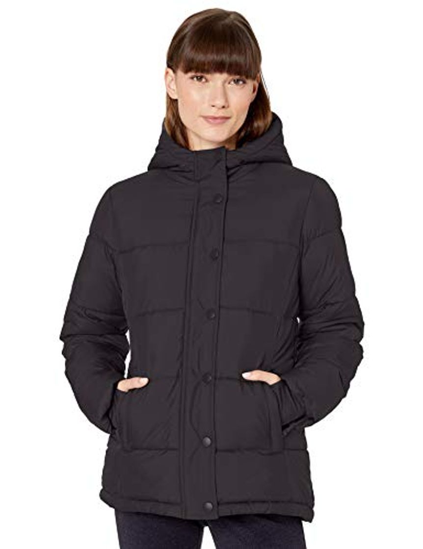 Fashion Amazon Essentials Heavy-Weight Hooded Puffer Coat dress-coats, Negro, US L