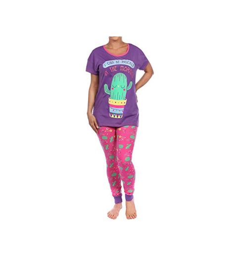 Harry Bear Pijama para Mujer Cactus Morado X