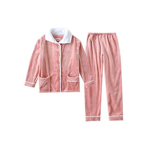 BOLIXIN pijamaConjunto de Pijamas de otoño Invierno para Mujer