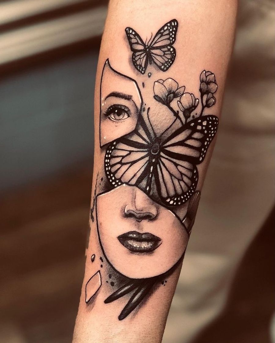 Moda Tatto butterfly 