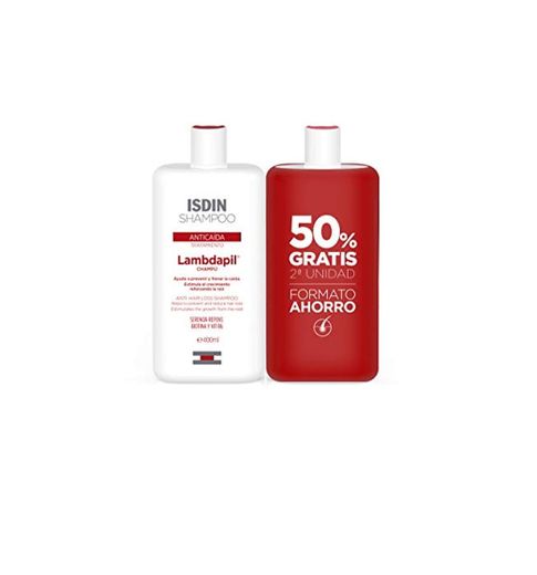 ISDIN Lambdapil Tratamiento Champú Anticaída - Set 2 x 400 ml.