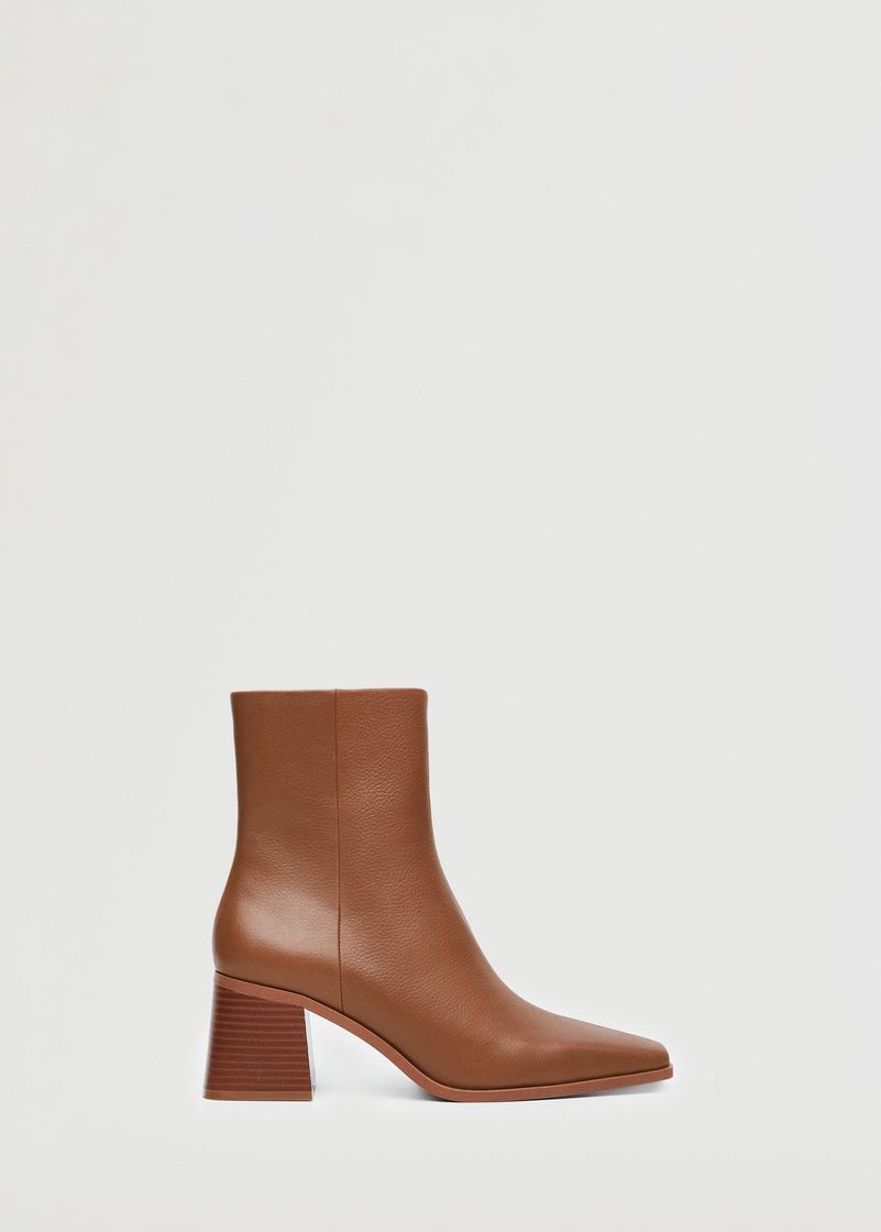 Moda Botín piel Mango