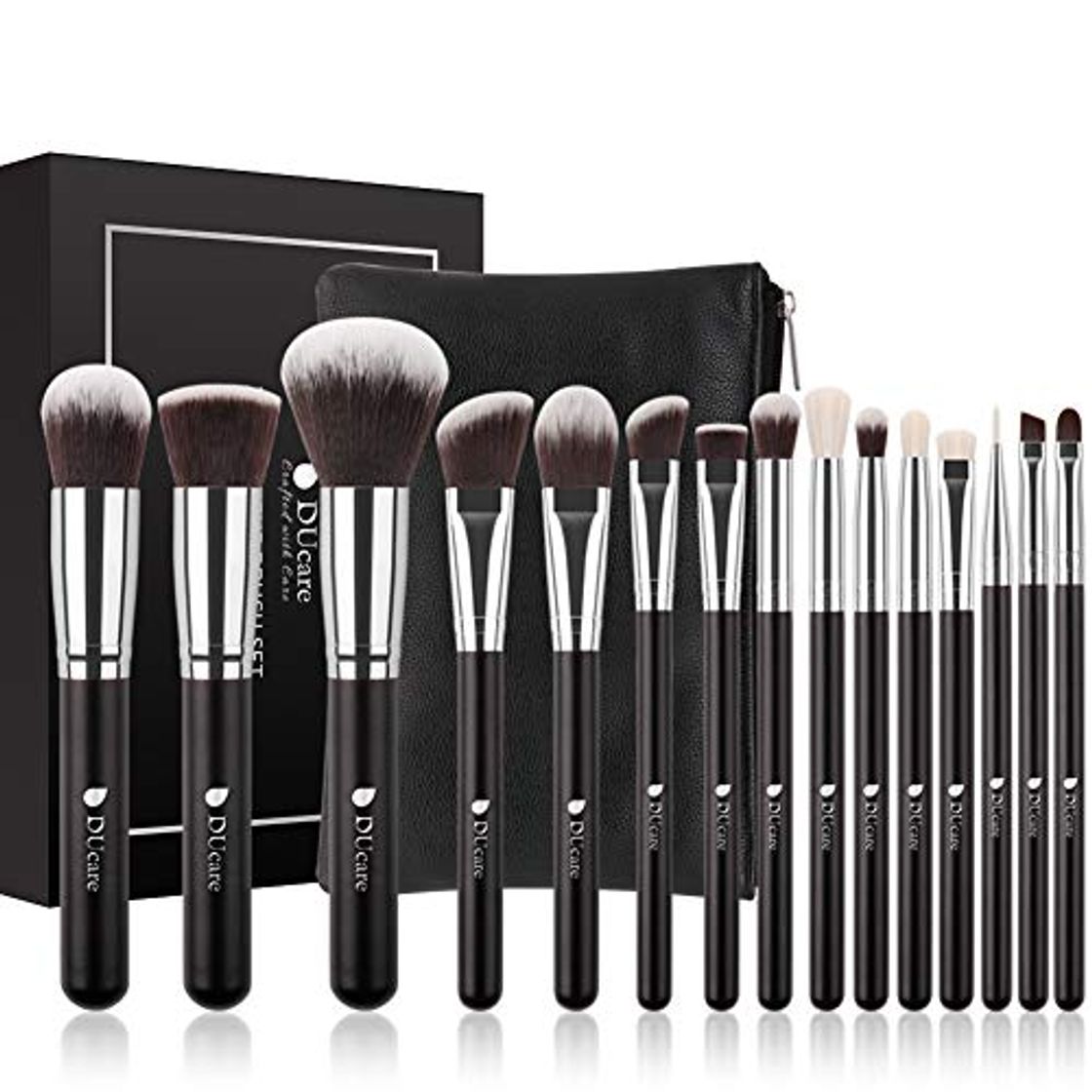 Producto DUcare Brochas de Maquillaje 15 pcs Maquillaje Profesional Pinceles Maquillaje de Ojos