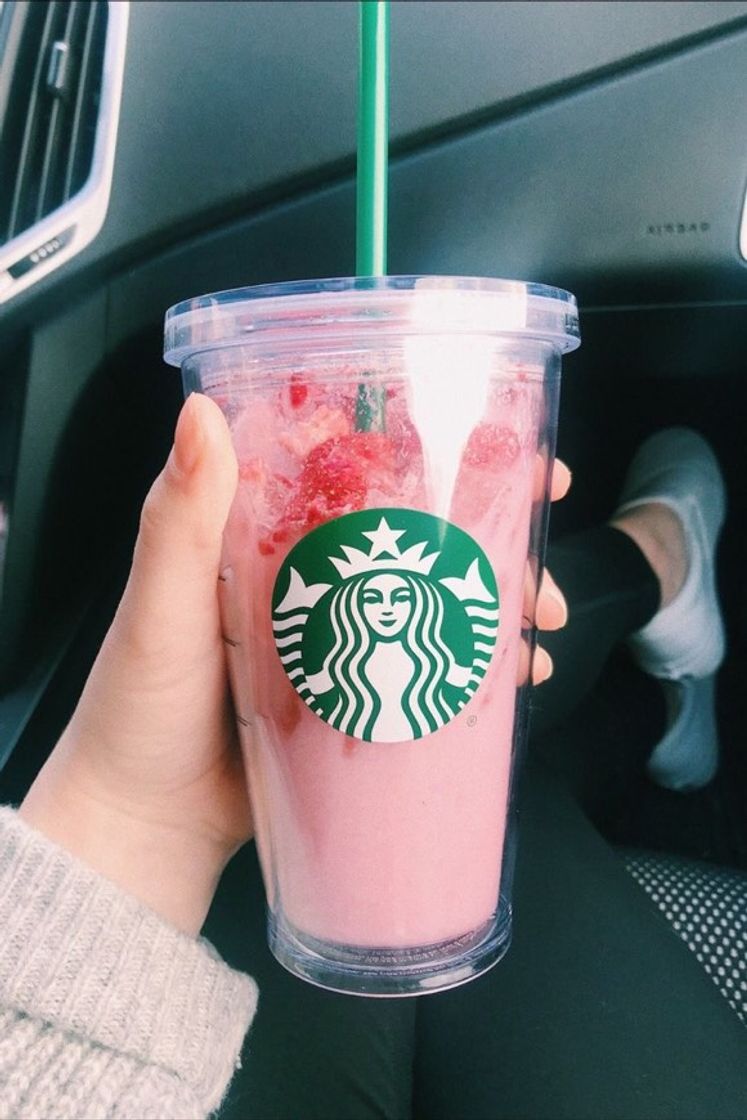 Moda Starbucks Pink Drink💞