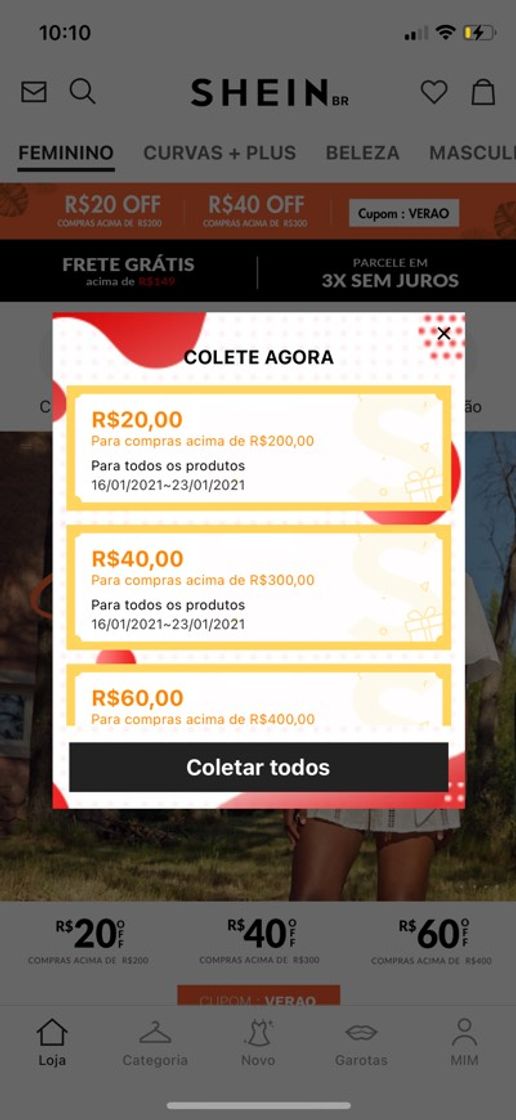 Moda Site da Shein