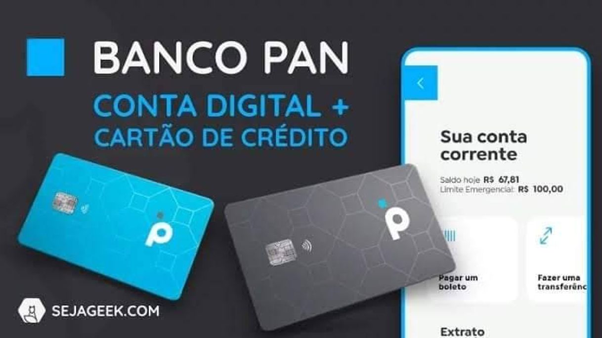 App Pra você que quer uma conta digital + cartão de crédito 📍 