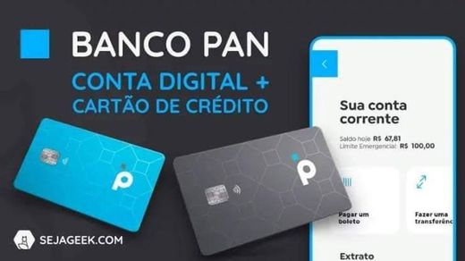 Pra você que quer uma conta digital + cartão de crédito 📍 