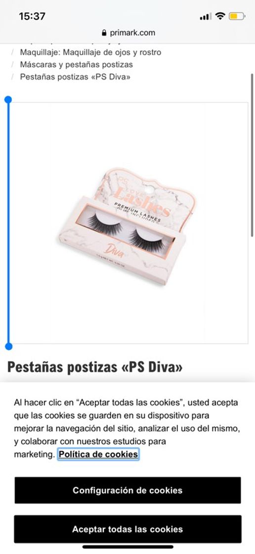 Producto Pestañas postizas «PS Diva»