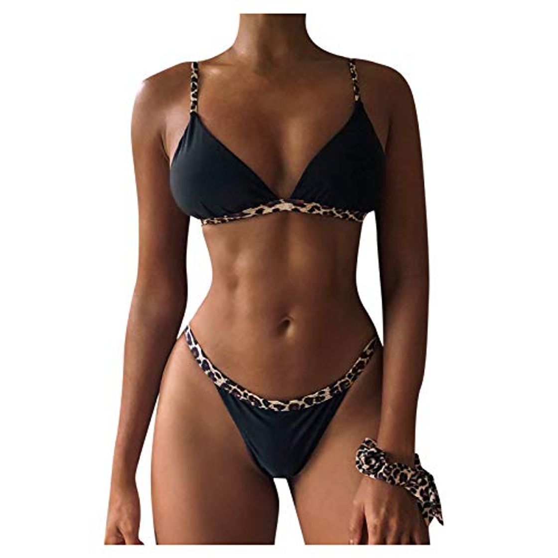 Moda SHEKINI Mujer Bikini Dividido Traje de Baño Simple Sexy Cintura Baja Tanga