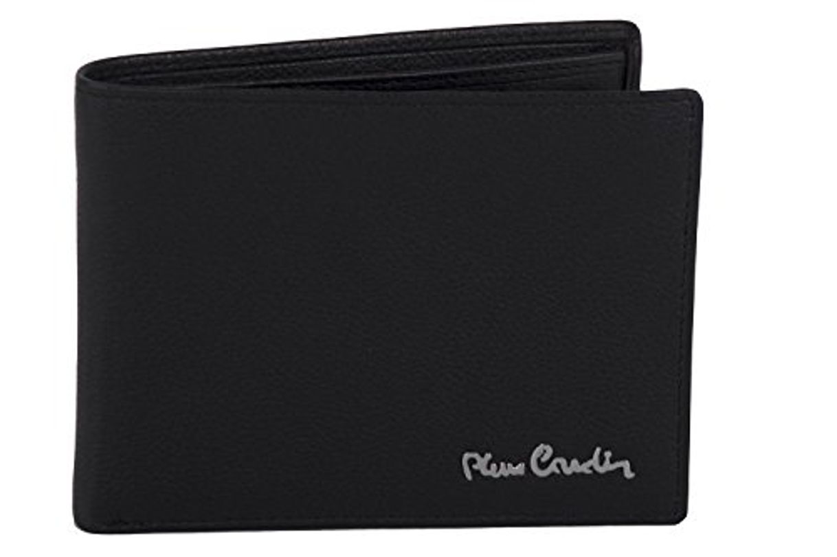 Producto Cartera hombre PIERRE CARDIN negro en cuero con monedero y solapa A5517