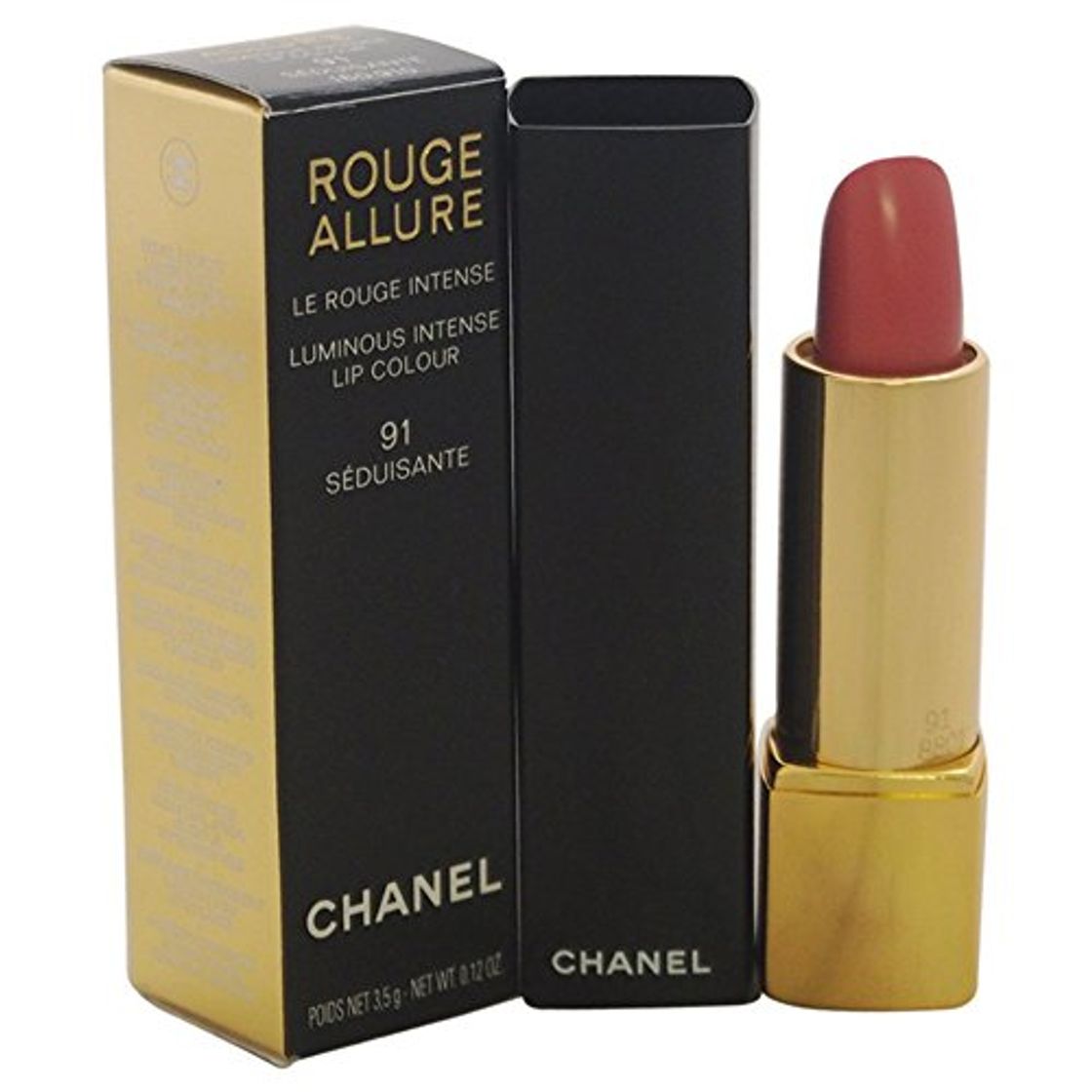 Belleza CHANEL  Barra de Labios Rouge Allure Lipstick 91 Séduisante 3.5 Gr