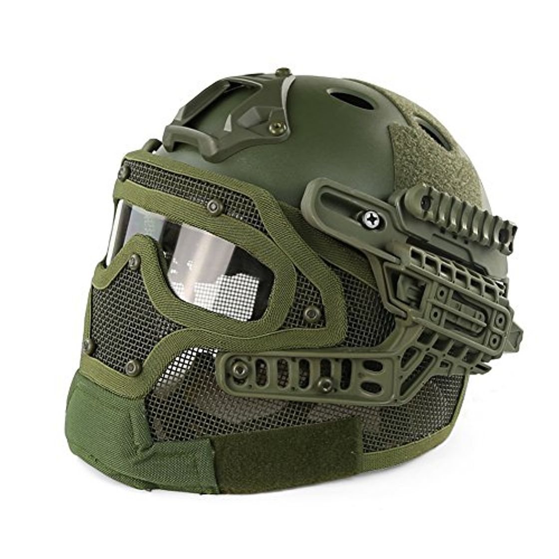 Fitness Protección táctica Tipo PJ rápido Molle Airsoft y Paintball protección táctica Casco